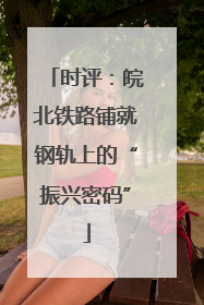 时评：皖北铁路铺就钢轨上的“振兴密码”