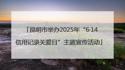 昆明市举办2025年“6·14信用记录关爱日”主题宣传活动