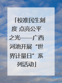校准民生刻度 点亮公平之光——广西河池开展“世界计量日”系列活动