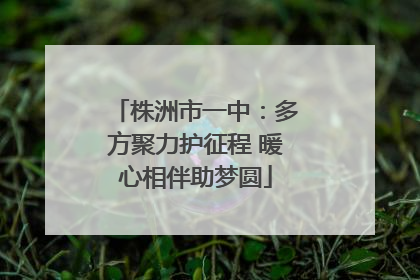 株洲市一中：多方聚力护征程 暖心相伴助梦圆