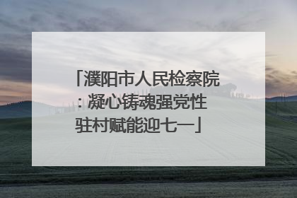 濮阳市人民检察院：凝心铸魂强党性 驻村赋能迎七一