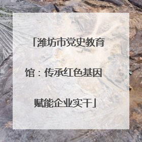 潍坊市党史教育馆：传承红色基因 赋能企业实干