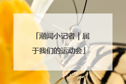 潮闻小记者｜属于我们的运动会
