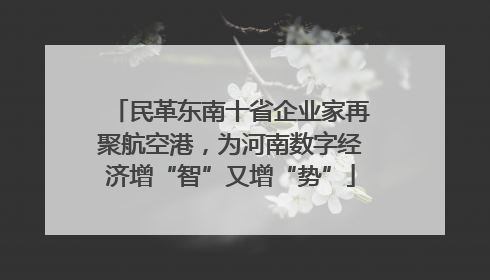 民革东南十省企业家再聚航空港，为河南数字经济增“智”又增“势”