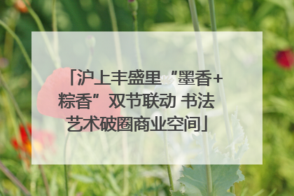 沪上丰盛里“墨香+粽香”双节联动 书法艺术破圈商业空间