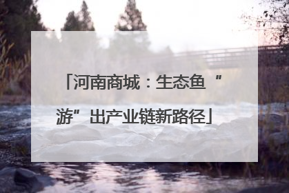 河南商城：生态鱼“游”出产业链新路径