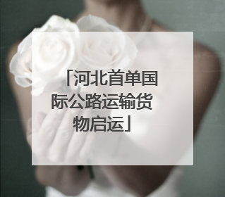 河北首单国际公路运输货物启运