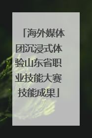 海外媒体团沉浸式体验山东省职业技能大赛技能成果
