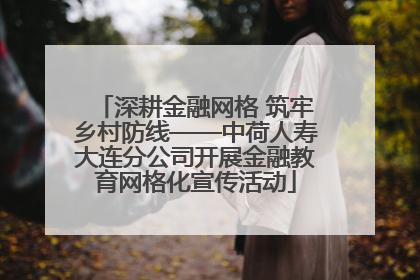 深耕金融网格 筑牢乡村防线——中荷人寿大连分公司开展金融教育网格化宣传活动