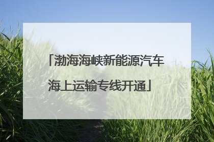 渤海海峡新能源汽车海上运输专线开通