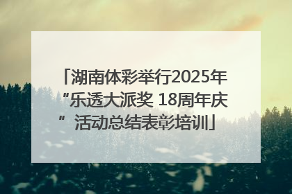 湖南体彩举行2025年“乐透大派奖 18周年庆”活动总结表彰培训