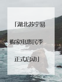 湖北苏宁易购家电惠民季正式启动