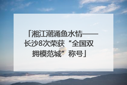 湘江潮涌鱼水情——长沙8次荣获“全国双拥模范城”称号