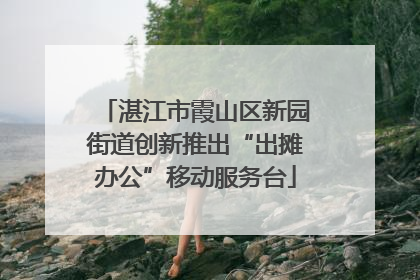 湛江市霞山区新园街道创新推出“出摊办公”移动服务台