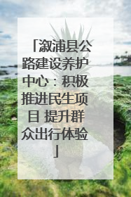 溆浦县公路建设养护中心：积极推进民生项目 提升群众出行体验