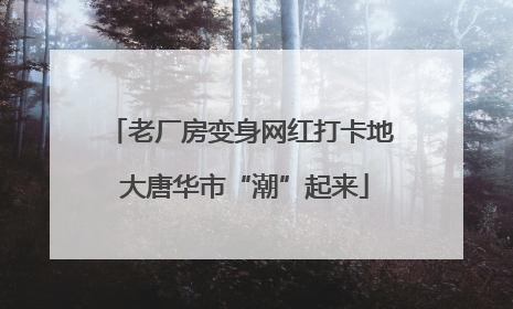 老厂房变身网红打卡地 大唐华市“潮”起来