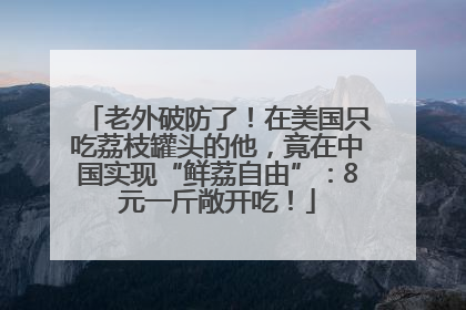 老外破防了！在美国只吃荔枝罐头的他，竟在中国实现“鲜荔自由”：8元一斤敞开吃！