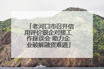老河口市召开信用评价银企对接工作座谈会 助力企业破解融资难题