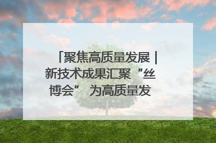 聚焦高质量发展｜新技术成果汇聚“丝博会” 为高质量发展注入新动能
