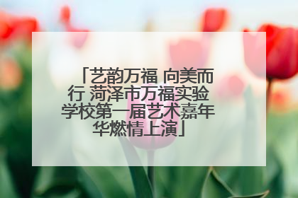 艺韵万福 向美而行 菏泽市万福实验学校第一届艺术嘉年华燃情上演
