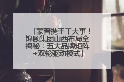 蒙晋携手干大事！锦颐集团山西布局全揭秘：五大品牌矩阵+双轮驱动模式