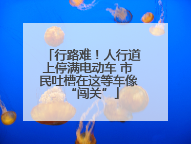 行路难！人行道上停满电动车 市民吐槽在这等车像“闯关”