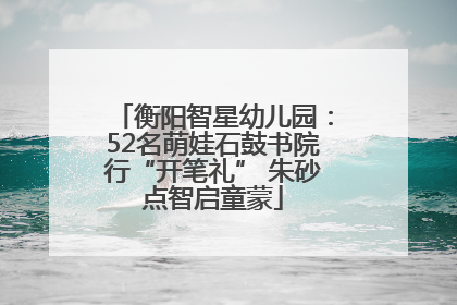 衡阳智星幼儿园：52名萌娃石鼓书院行“开笔礼” 朱砂点智启童蒙