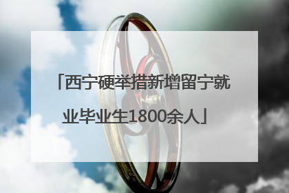 西宁硬举措新增留宁就业毕业生1800余人