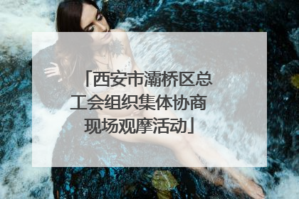 西安市灞桥区总工会组织集体协商现场观摩活动