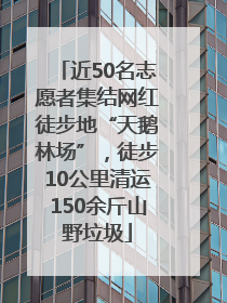 近50名志愿者集结网红徒步地“天鹅林场”，徒步10公里清运150余斤山野垃圾