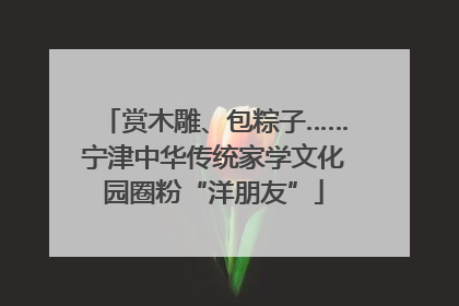 赏木雕、包粽子……宁津中华传统家学文化园圈粉“洋朋友”