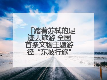 踏着苏轼的足迹去旅游 全国首条文物主题游径“东坡行旅”首期建设上新
