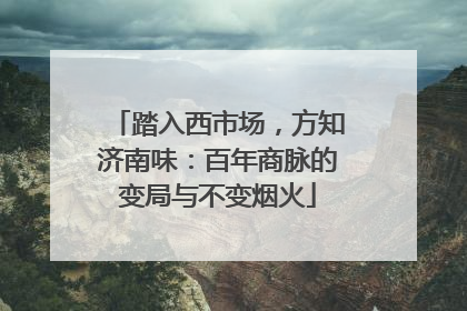 踏入西市场，方知济南味：百年商脉的变局与不变烟火