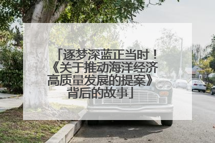 逐梦深蓝正当时！《关于推动海洋经济高质量发展的提案》背后的故事