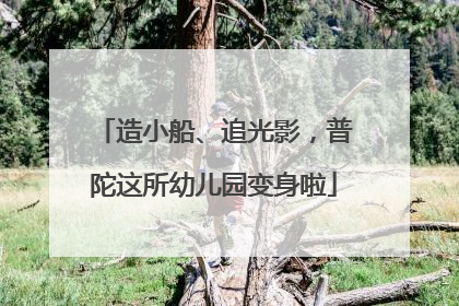 造小船、追光影，普陀这所幼儿园变身啦