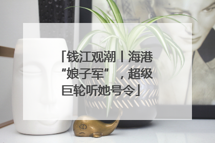 钱江观潮丨海港“娘子军”，超级巨轮听她号令