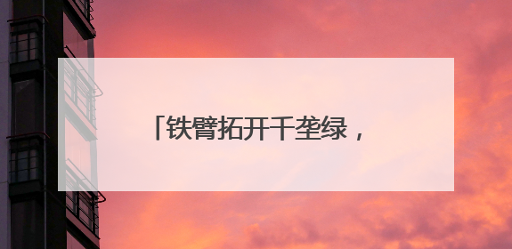 铁臂拓开千垄绿，联心育就万家金