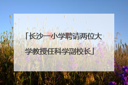 长沙一小学聘请两位大学教授任科学副校长