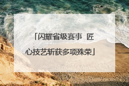 闪耀省级赛事  匠心技艺斩获多项殊荣