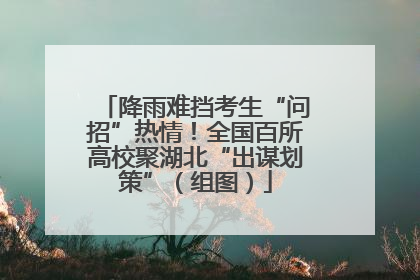 降雨难挡考生“问招”热情！全国百所高校聚湖北“出谋划策”（组图）