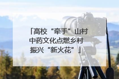 高校“牵手”山村 中药文化点燃乡村振兴“新火花”