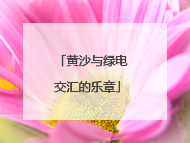 黄沙与绿电交汇的乐章