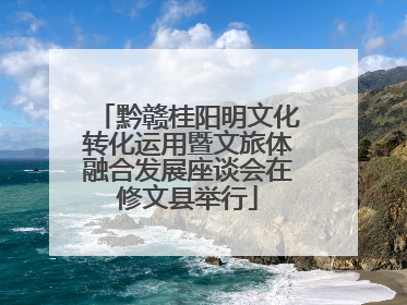黔赣桂阳明文化转化运用暨文旅体融合发展座谈会在修文县举行