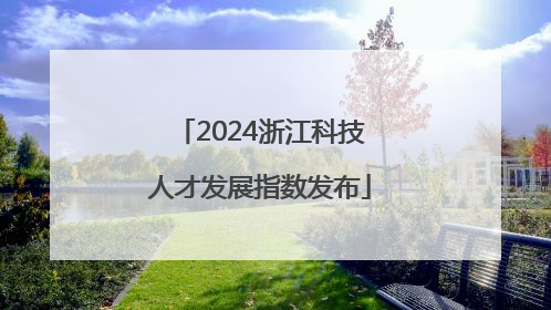 2024浙江科技人才发展指数发布