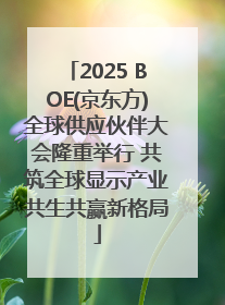 2025 BOE(京东方)全球供应伙伴大会隆重举行 共筑全球显示产业共生共赢新格局