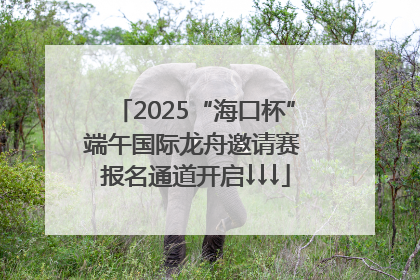 2025“海口杯”端午国际龙舟邀请赛 报名通道开启↓↓↓