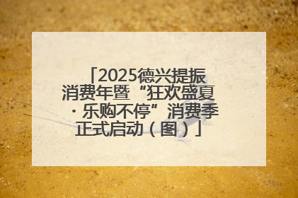 2025德兴提振消费年暨“狂欢盛夏・乐购不停”消费季正式启动（图）