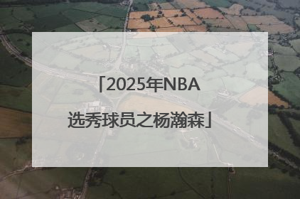 2025年NBA选秀球员之杨瀚森