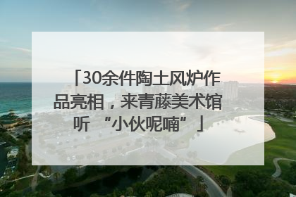 30余件陶土风炉作品亮相，来青藤美术馆听 “小伙呢喃”