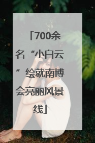 700余名“小白云”绘就南博会亮丽风景线